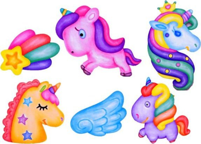 Set kreativ ColorDay Unicorn, gips për derdhje, magnetë frigoriferi, shumëngjyrësh