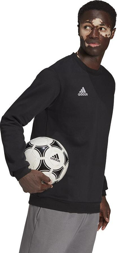 Bluzë sportive adidas Entrada 22 Sweatshirt Top për burra, me mëngë të gjata, e zezë