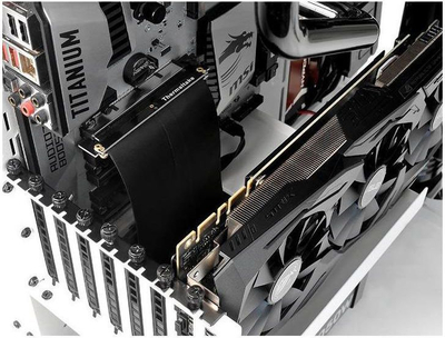 Kabllo zgjeruese Thermaltake (AC-053-CN1OTN-C1), PCIe x16, 0.2 m, e zezë