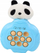 Lodër interaktive LeanToys Puzzle Game Machine Panda, Pop It, me vibrim, blu