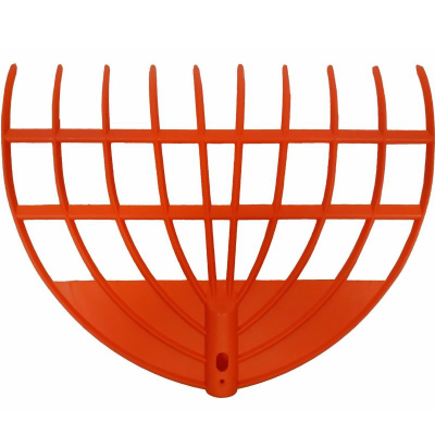 Гребло за градина Saska Garden, пластична глава 45cm, портокалова