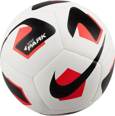 Top futbolli Nike Park Team 2.0 DN3607 100, për bar natyral, i bardh e zi me portokalli