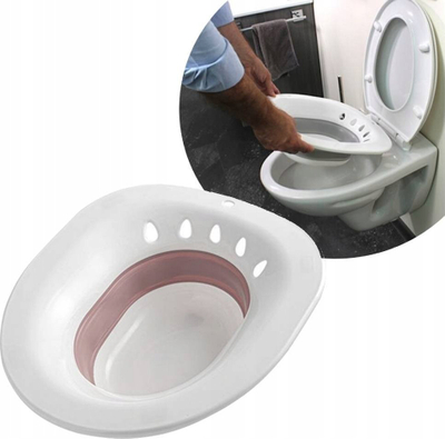 Bidet portabël Wellys Mobile and Foldable, palosës, për tualet, i bardhë