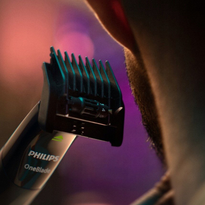 Makineri rroje Philips OneBlade QP1424/65, hibrid për sistem mjekre, jeshile