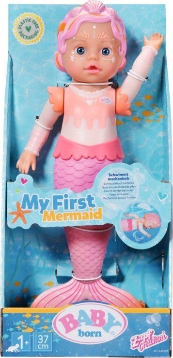 Lodër sirenë Baby Born My First Mermaid, për në ujë, shumëngjyrëshe