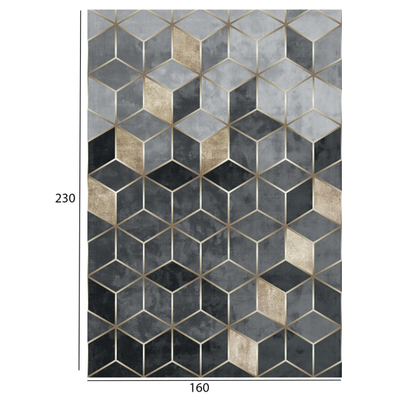 Tepih JOSIANE 160×230 me thekë HM7675.18, gri/ ari