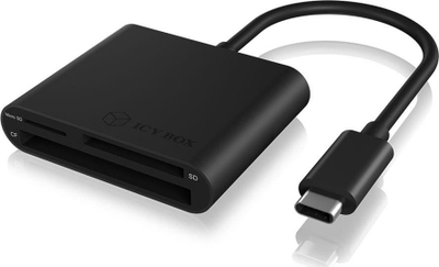 Читач на картички Icy Box IB-CR301-C3, USB-C 3.0, црн