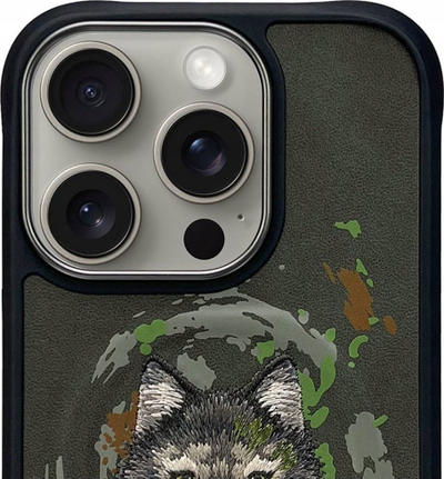 Maskë mbrojtëse Uniq Nimmy Wolf MagSafe për iPhone 16 Pro, TPU dhe polikarbonat, gri e errët