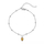 Byzylyk për femra Hot Diamonds Silver Whisper SWB035, i argjendtë/ i verdhë