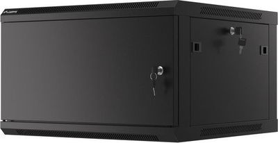 Kabinet muror Lanberg WF01-6606-00B 19" 6U, 60 kg, 600x600x379 mm, i zi