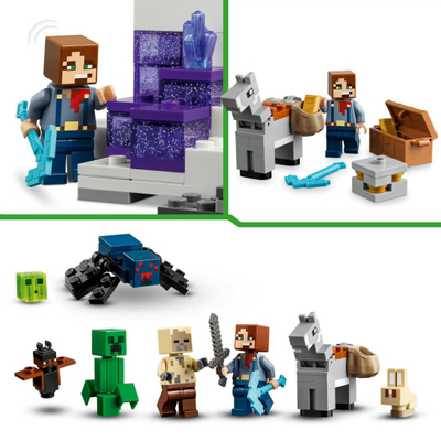 Set ndërtimi LEGO Minecraft Doll from Badlands 21263, lodër për lojëra me mend për kalamajtë