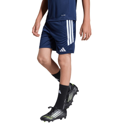 Детски тренинг шорц Adidas Tiro26 League, полиестер, со џебови со патент, сина боја