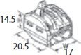 Konektor elektrik Trytyt PC-233, 3x0.2-4mm², set 10 copë, transparent