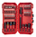Set bitash dhe çelësash Milwaukee Shockwave, 56 copë, për makina goditëse, i kuq