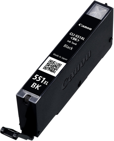 Ngjyrë për printer Canon CLI-551XL BK, e zezë