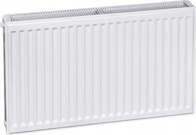 Radiator çeliku Caradon V22 500x400, 578W, me konzolla montimi, i bardhë