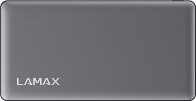 Powerbank Lamax, 15000 mAh, i zi / i hirtë