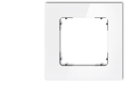 Kornizë elektrike Karlik ICON Universal, njëfishe katrore, efekt xhami, e bardhë