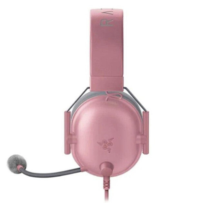 Headset gaming Razer BlackShark V2 X Quartz, 3.5mm, me mikrofon, rozë