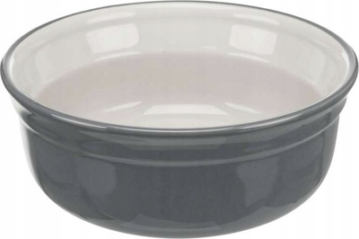 Pjatë qeramike për qen Trixie Heavy, 1.6L, antirrëshqitëse, gri