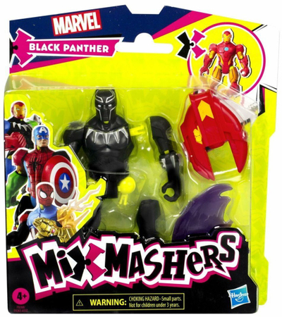 Figurë lodër Marvel Avengers MixMashers Black Panther, me aksesore, shumëngjyrëshe