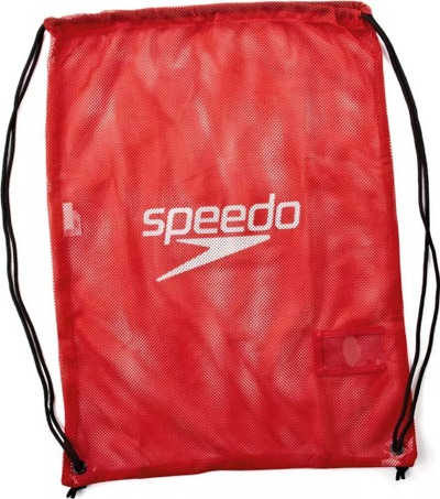 Çantë rrjete Speedo Equipment Mesh Bag, për pajisje noti, e kuqe