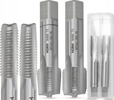 Set çelësa fileti dhe filierë M24x2 HSS, manual, në kuti plastike