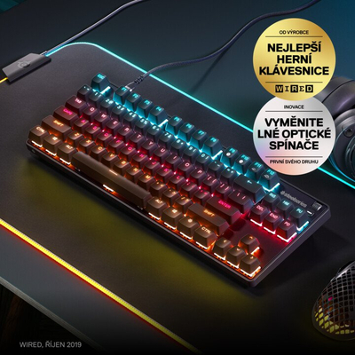 Tastierë SteelSeries Apex 9 TKL, US, e zezë