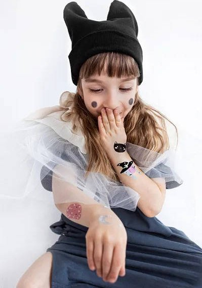 Tatuazhe për fëmijë Halloween, 20 copë, të përkohshme, shumengjyrëshe