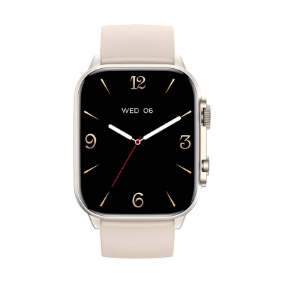 Smartwatch Colmi C81, ekran 2.0" AMOLED, IP68, bezhë