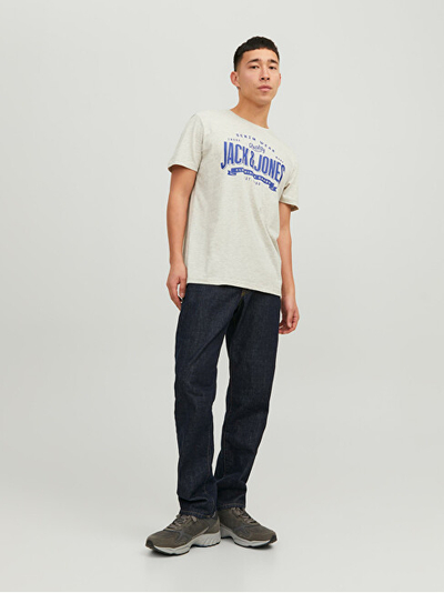 Bluzë Jack&Jones JJELOGO Standard Fit 12238252 White Melange