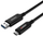 Kabllo USB Lindy USB 3.2 Gen 1, Type A me Type C, 25m, e zezë