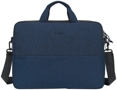 Çantë laptopi Puro Lite, deri 16", me rrip supi, blu e errët