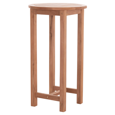 Tavolinë bari HomeMarkt Presscot HM18114, dru teak, 60x60x105 cm, ngjyrë natyrale
