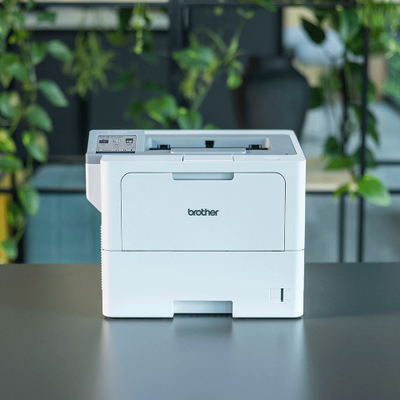 Printer Brother HL-L6410DN, lazer, 50 faqe/min, Wi-Fi, i bardhë