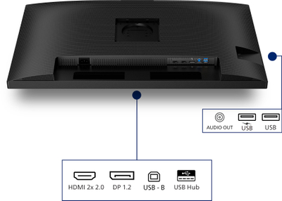 Monitor Philips 3000 Series 32B2N3500/00, 31.5", 2560 x 1440 Quad HD, 100 Hz, i zi
