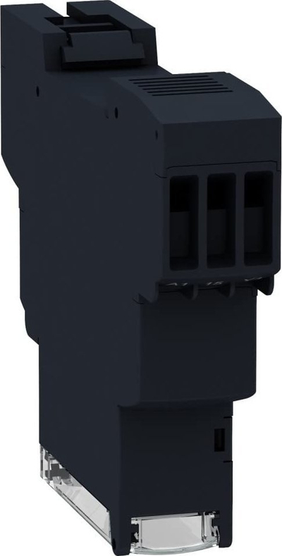 Rele kohe Schneider Electric RE17RAMU, 0.1s – 100h, për shinë DIN, e zezë