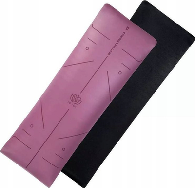 Tapet yoga IQ Lotus Probalance, 183x61cm, PU me gomë, rozë