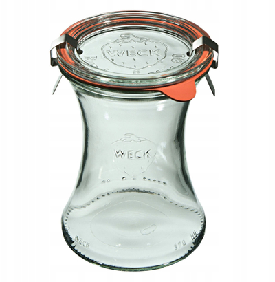 Set kavanozësh qelqi Westmark, 370 ml, 6 copë, transparent
