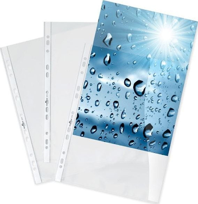 Futë dokumentesh Durable Premium, A4, 0.08mm, transparente kristal, 100 copë