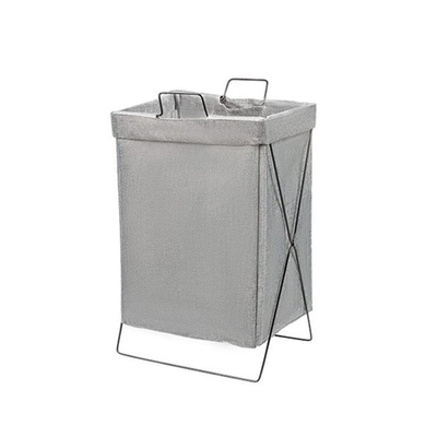 Shportë për Rroba, gri/zezë/kremt 35x26x59cm. UNIMIKS