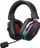 Kufje gaming Havit H2039BG, pa tela, USB Type C, të zeza me të kuqe