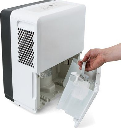 Dezhumidifikues Trotec TTK 96 E, me ekran digjital, me depozitë uji, i bardhë
