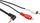 Kabllo audio Maclean MCTV-824, Jack 3.5mm në 2xRCA, 1m, e zezë