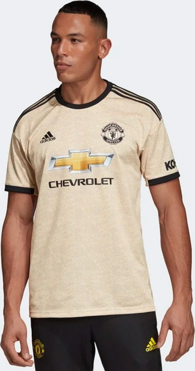 Fanellë futbolli për meshkuj Adidas Manchester FC Away JSY, M, bezhë