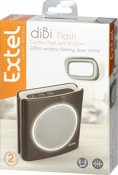 Zile dere pa tela Extel DiBi Flash EXTEL081736, me bateri, e zezë