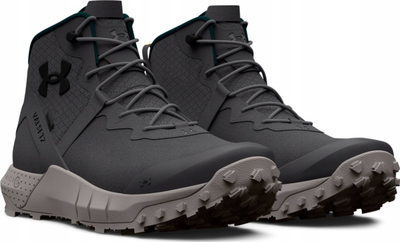 Çizme taktike Under Armour Micro G Valsetz Trek Mid, lëkurë, të papërshkueshme nga uji, gri