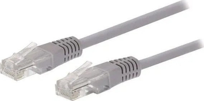Kabllo rrjeti C-Tech patchcord, Cat5e, UTP, 10m, e hirtë