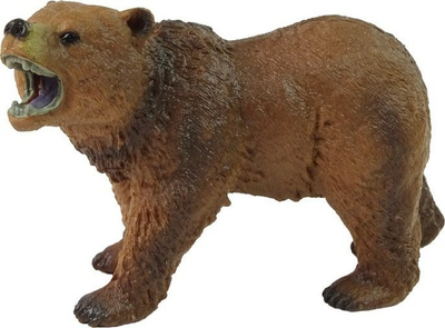 Figurinë koleksionuese LeanToys Brown Bear, ari, plastikë, kafe