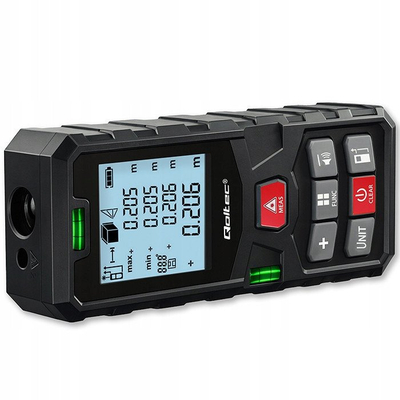 Ласерски мерач на растојание Qoltec Precise, дигитален, 50m, LCD екран со осветлување